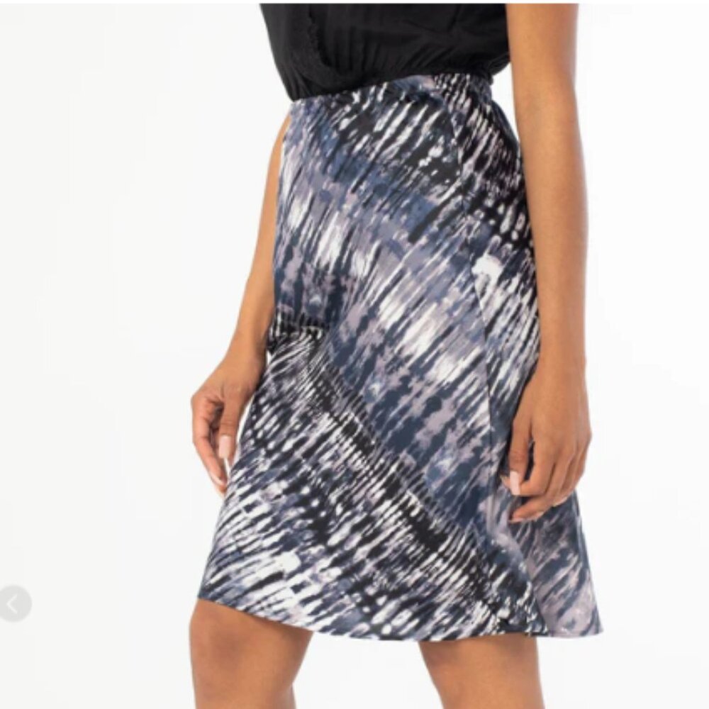 Lovestitch Interstellar Tie Dye Stripe Midi Skirt Medium NWT
